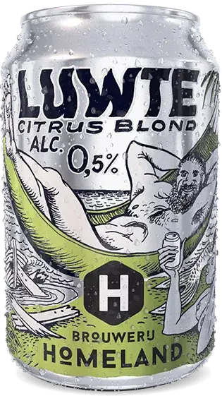 Blik Luwte Sweet‘n Sour Brouwerij Homeland - Luwte Sweet‘n Sour Alcoholvrij bier