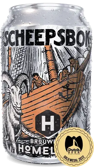 Blik Scheepsbok bokbier Brouwerij Homeland - Scheepsbok bokbier
