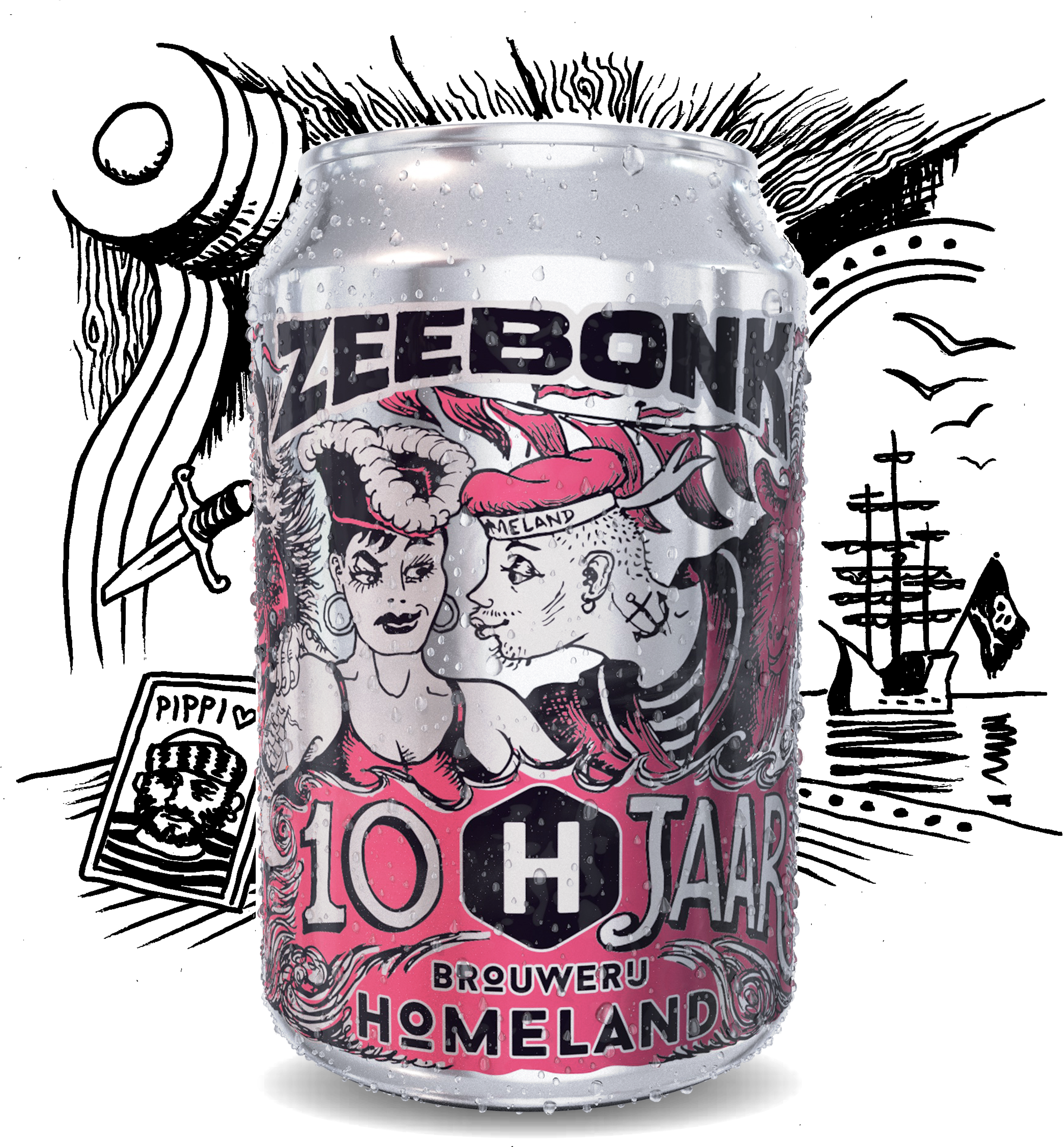 brouwerij Homeland - zeebonk ipa 10 jaar