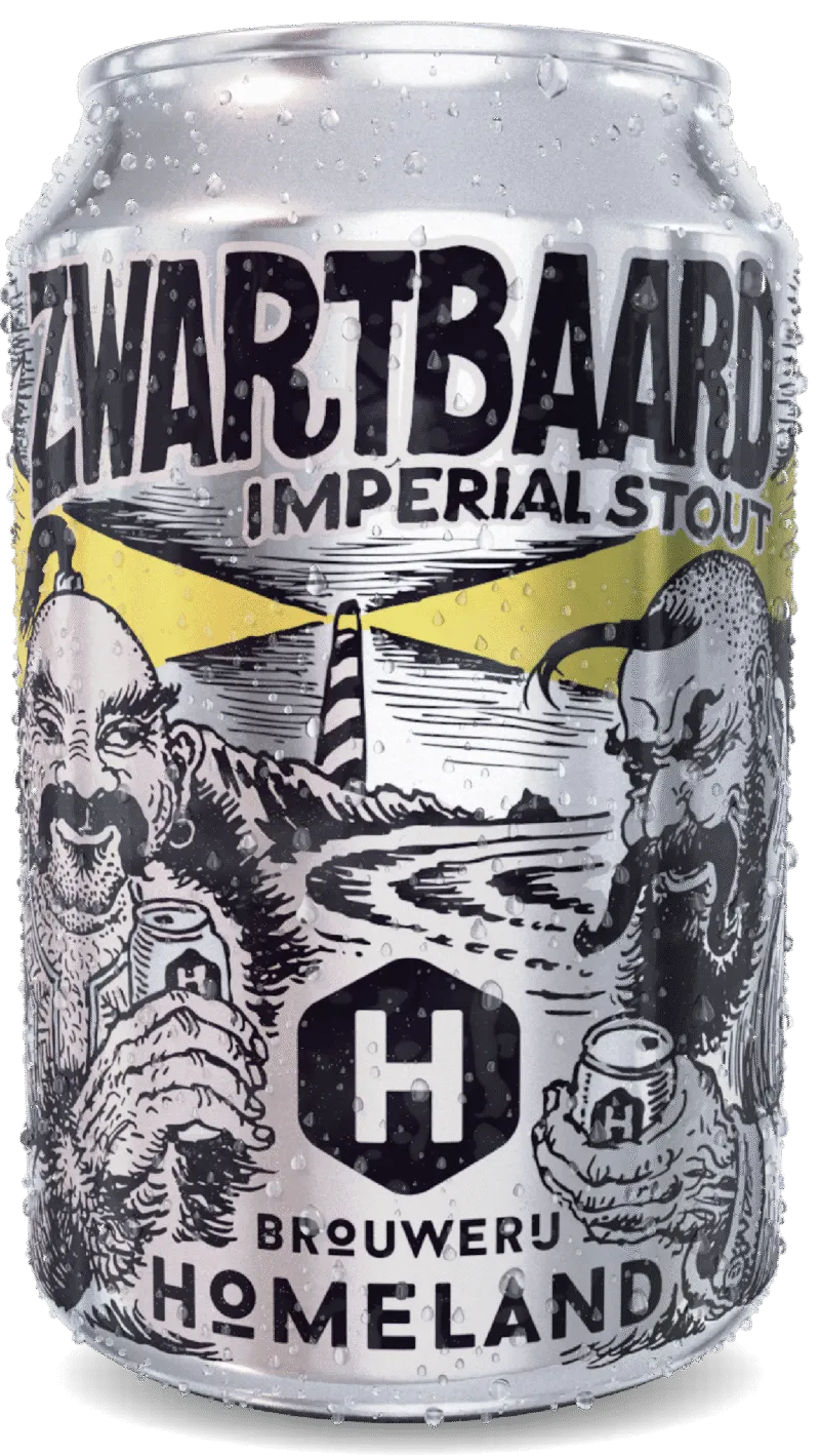 brouwerij Homeland - zwartbaard stout blik