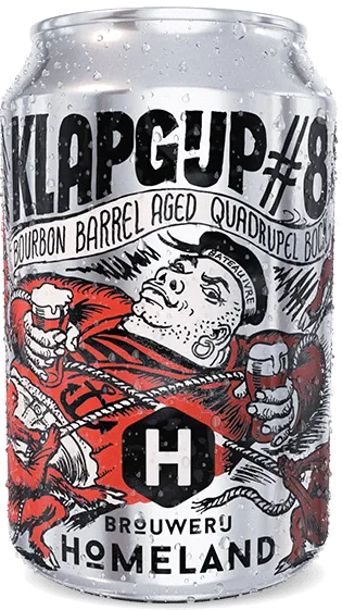 brouwerij homeland - klapgijp 8 Bourbon Barrel Aged Quadrupel Bock