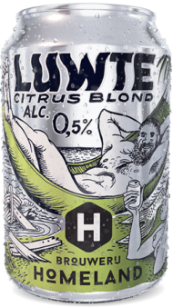 brouwerij homeland - non-alcoholic luwte citrus blond