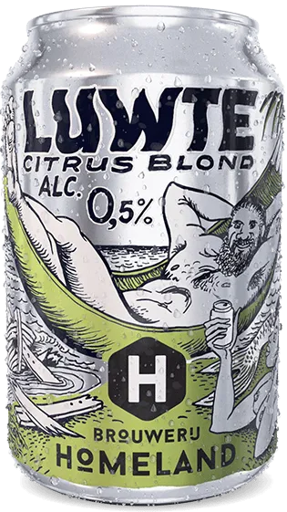 brouwerij homeland - alcoholvrij luwte citrus blond